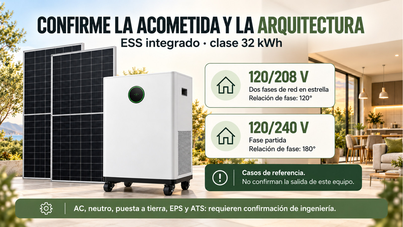 Selección y documentación de ESS integrado · clase 32 kWh