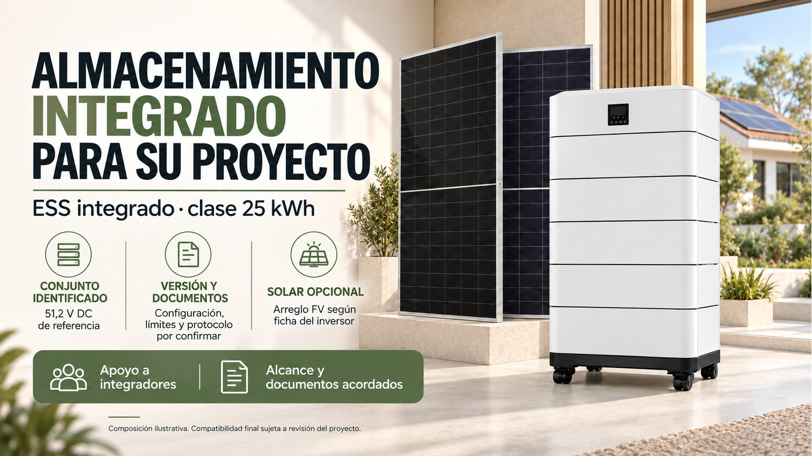 Selección y documentación de ESS integrado · clase 25 kWh