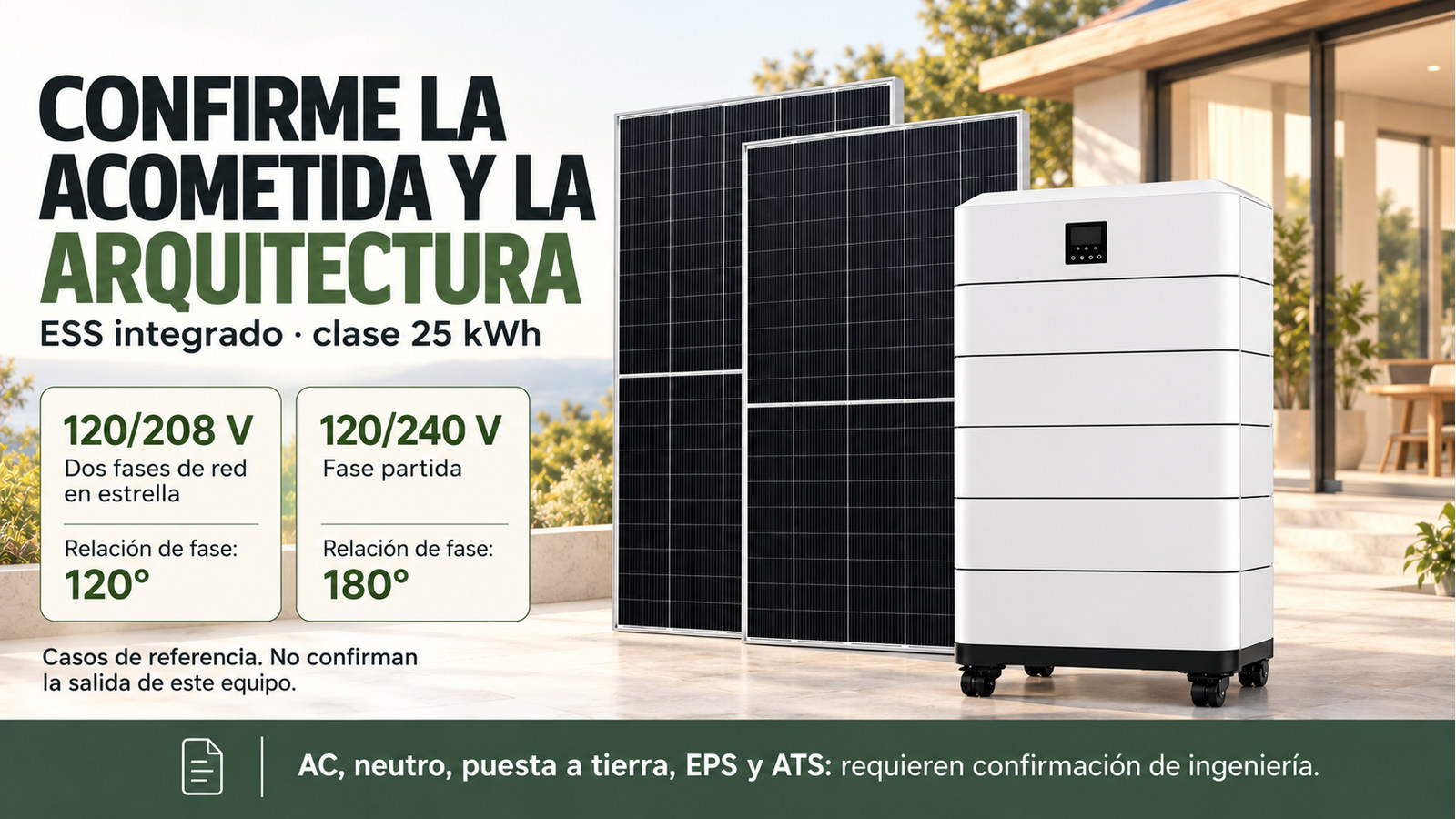 Selección y documentación de ESS integrado · clase 25 kWh