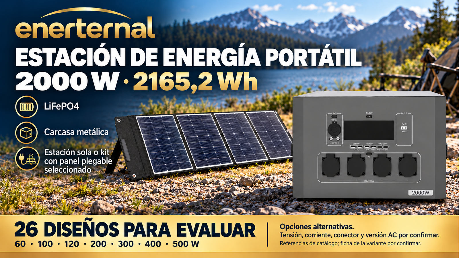 2000 W · 2165,2 Wh