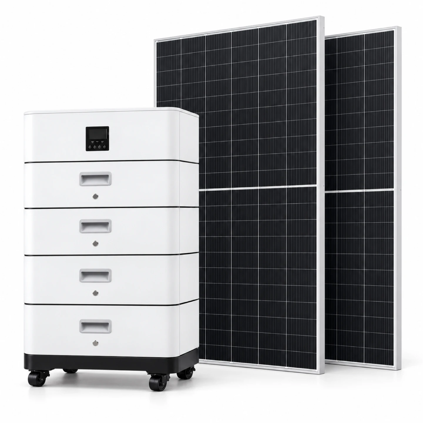 10kW / 40.96-71.68kWh ESS apilado de gran capacidad: opciones de configuración del kit