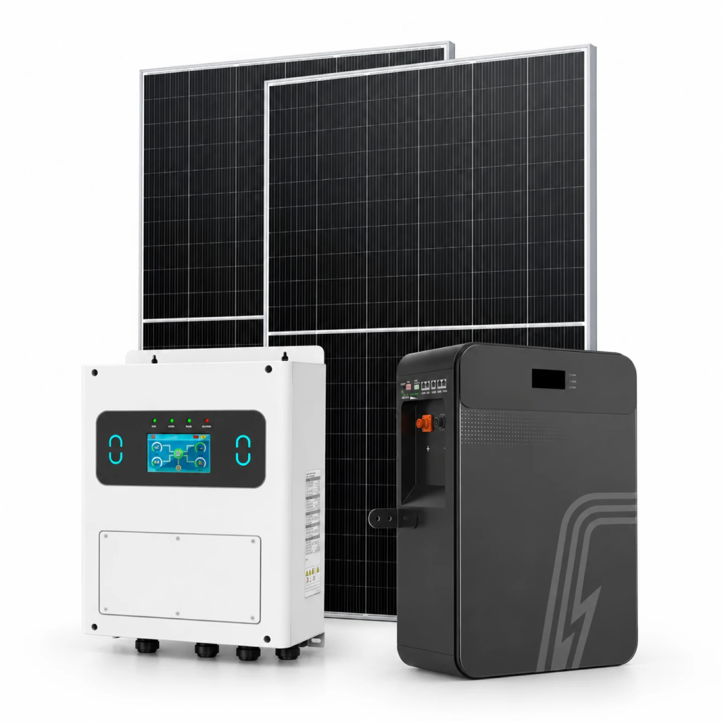 51.2V 100Ah / 5.12kWh Batería de pared oscura: opciones de configuración del kit